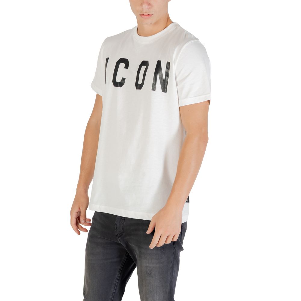 Icon Schwarz-Weißes Baumwoll-T-Shirt