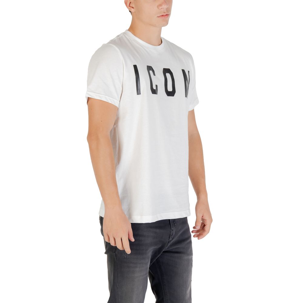 Icon Schwarz-Weißes Baumwoll-T-Shirt