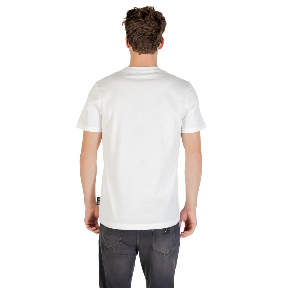 Icon Schwarz-Weißes Baumwoll-T-Shirt
