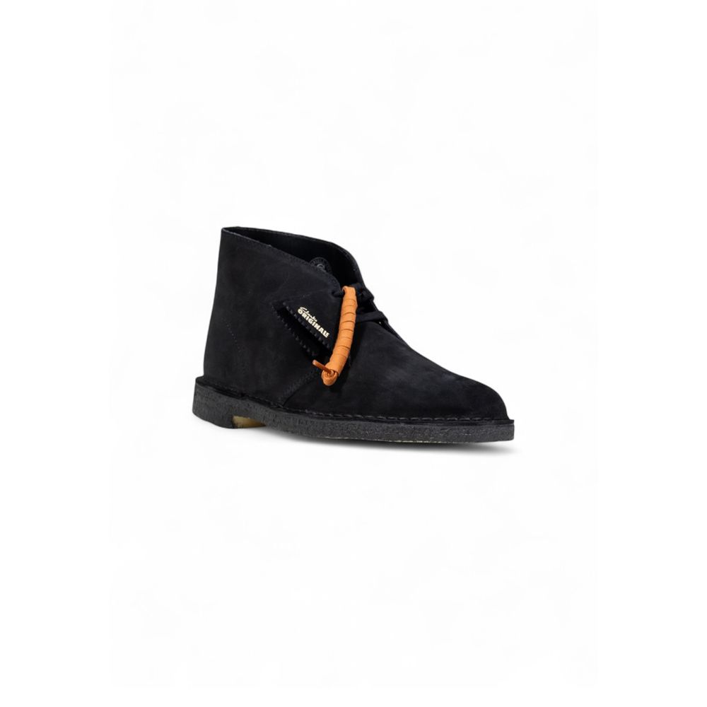 Clarks Schwarze Schnürstiefel aus Wildleder
