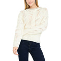 Liu Jo Weißes Marabou-Sweatshirt