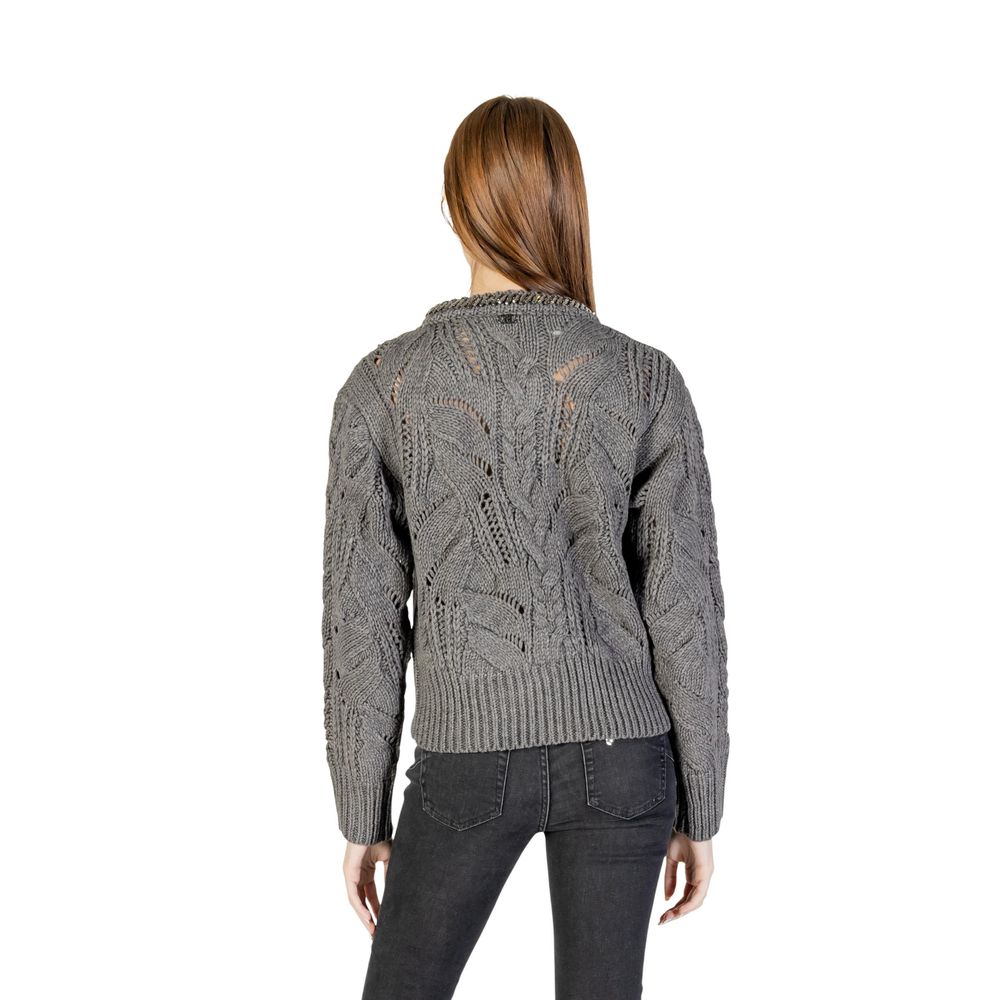 Liu Jo Grey Marabou Sweater
