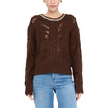 Liu Jo Brauner Marabou-Pullover