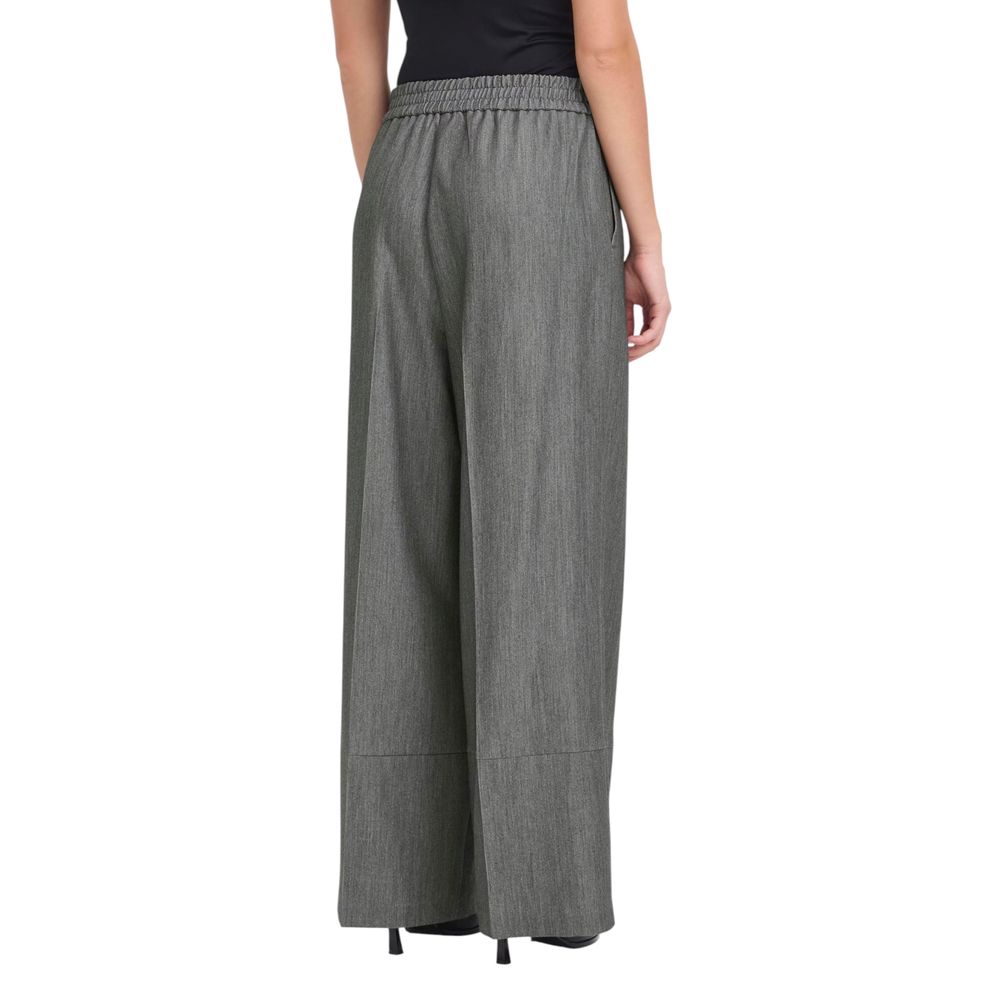 ICHI Graue Freizeithose aus Polyester