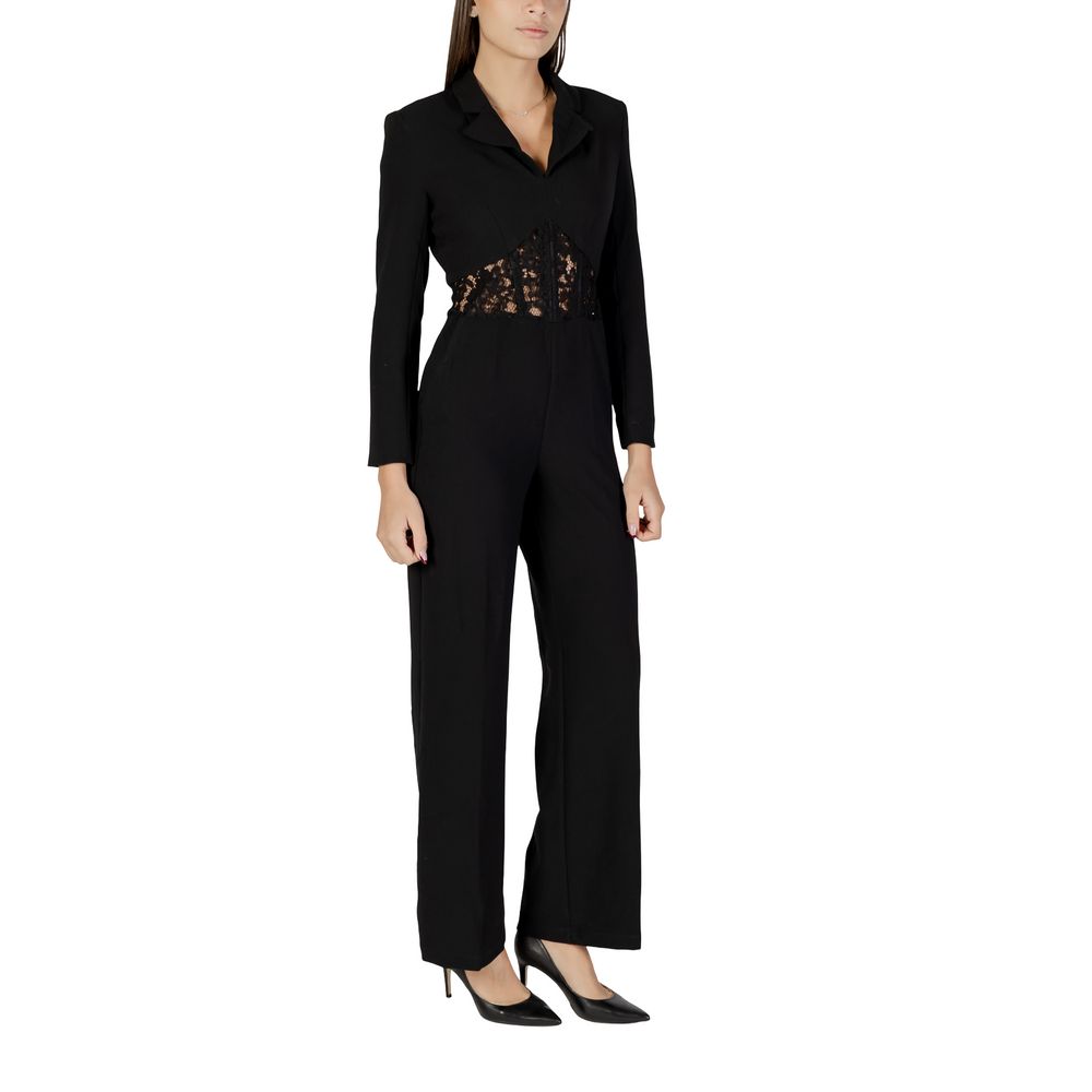 Morgan De Toi Schwarzer Polyester-Jumpsuit