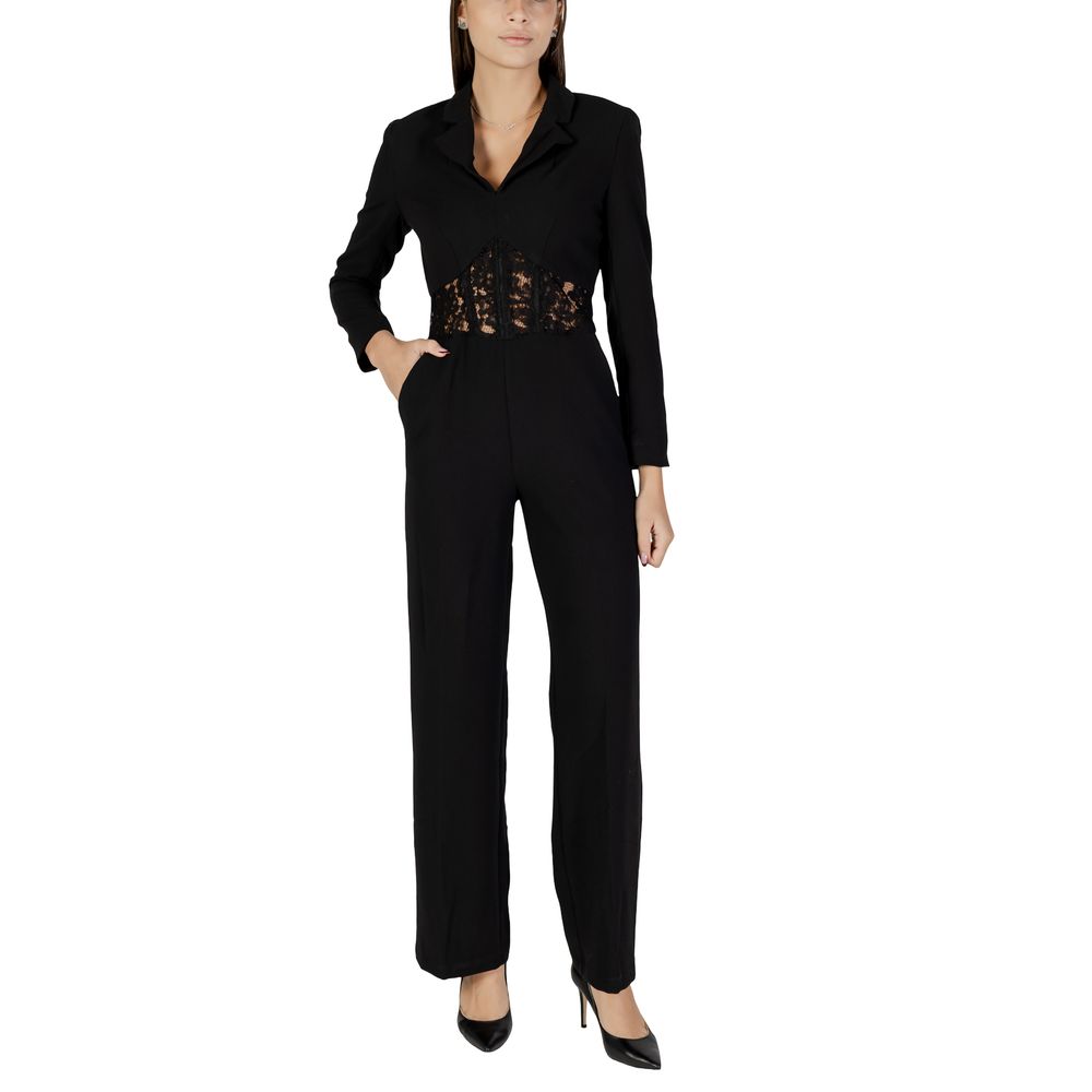 Morgan De Toi Schwarzer Polyester-Jumpsuit