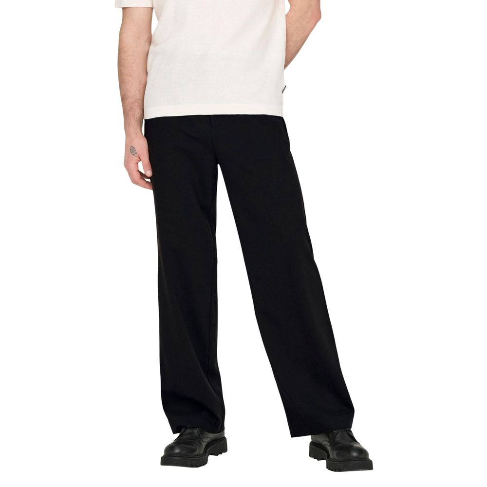 Only & Sons Schwarze Freizeithose aus Polyester