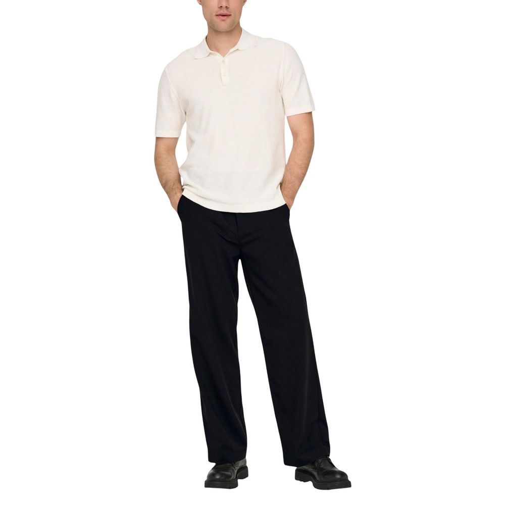 Only & Sons Schwarze Freizeithose aus Polyester