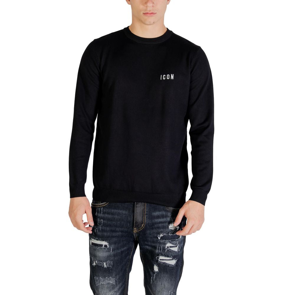 Icon Schwarzer Sweatshirt aus Viskose