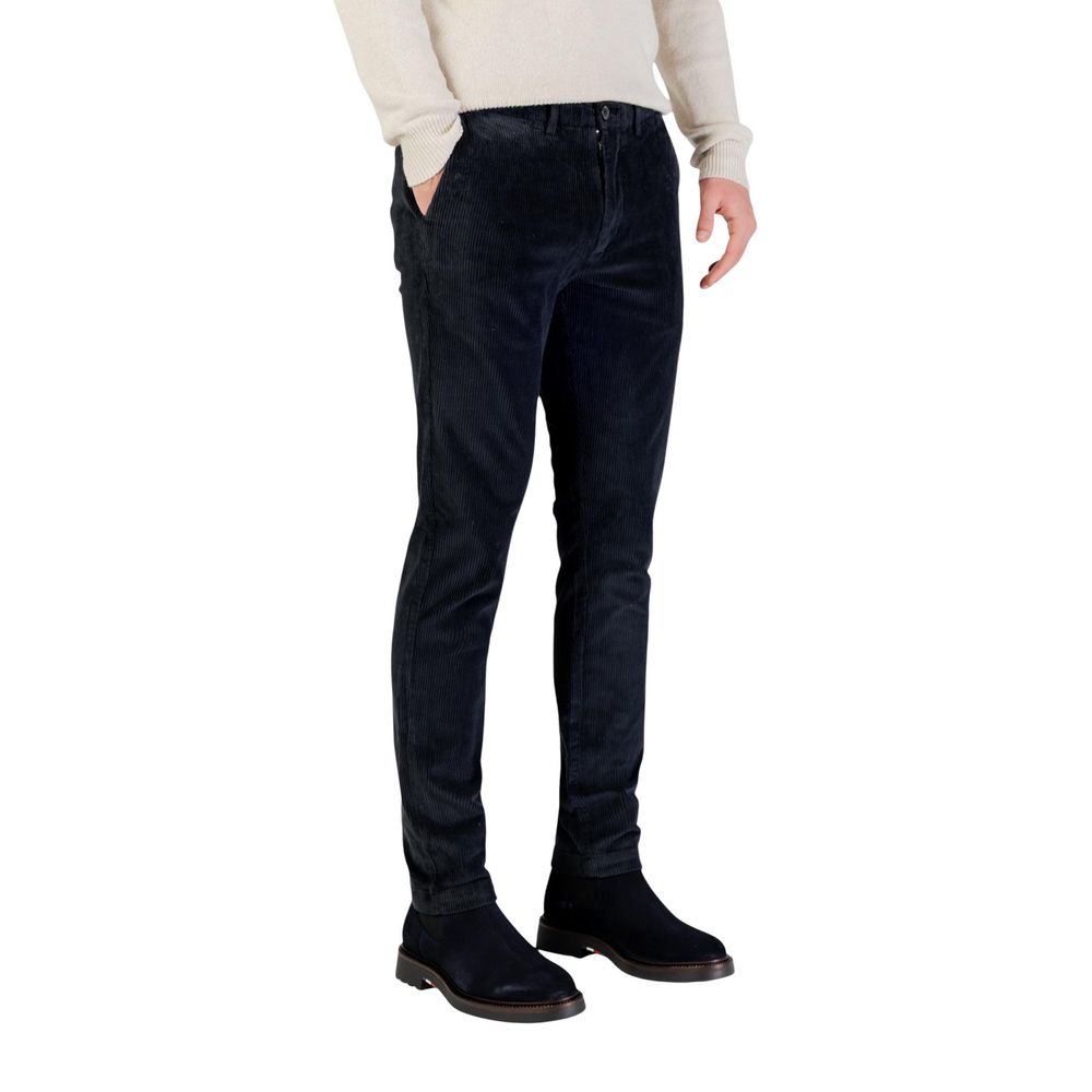 Borghese Blaue Baumwoll-Freizeithose