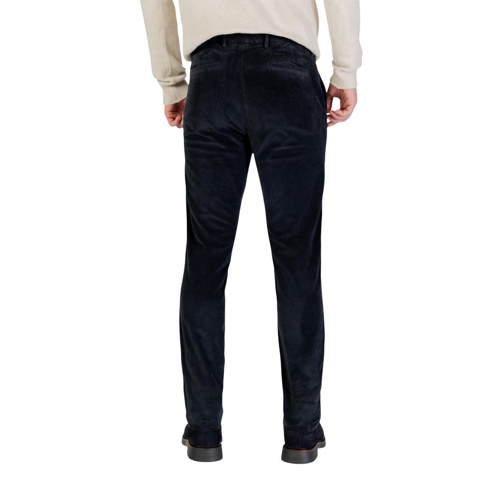 Borghese Blaue Baumwoll-Freizeithose