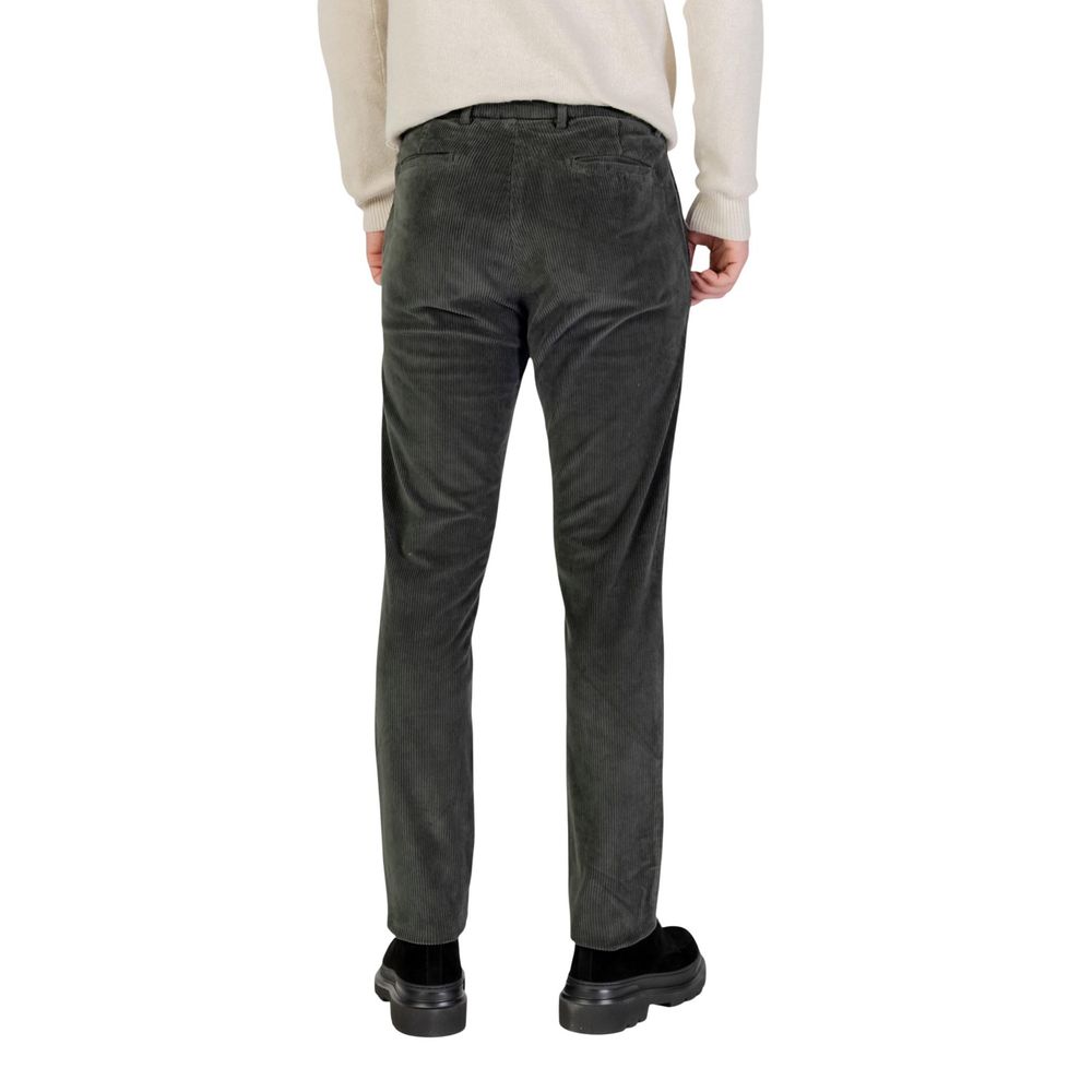 Borghese Grüne Baumwoll-Freizeithose