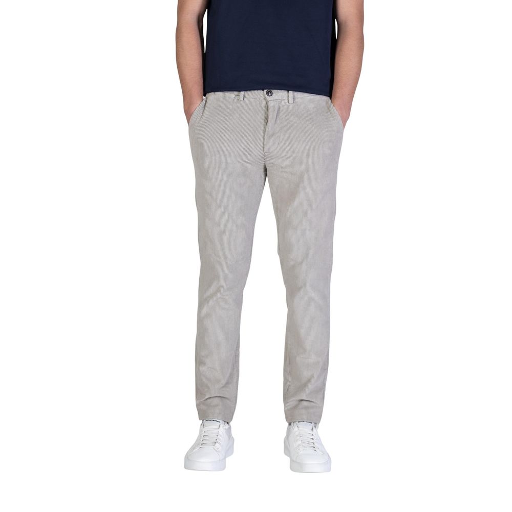 Borghese Graue Baumwoll-Freizeithose