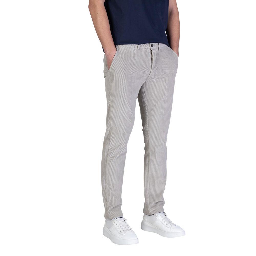 Borghese Graue Baumwoll-Freizeithose