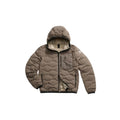 Blue-Brown Polyester Coat