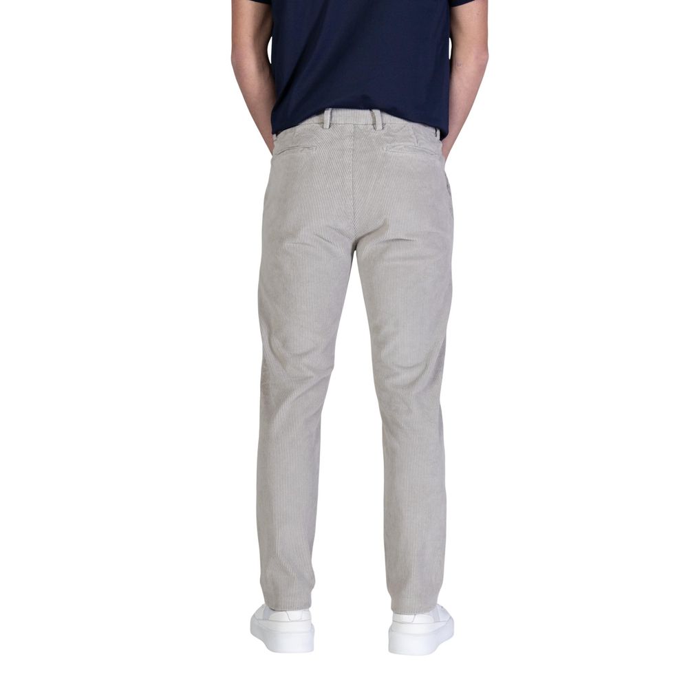 Borghese Graue Baumwoll-Freizeithose