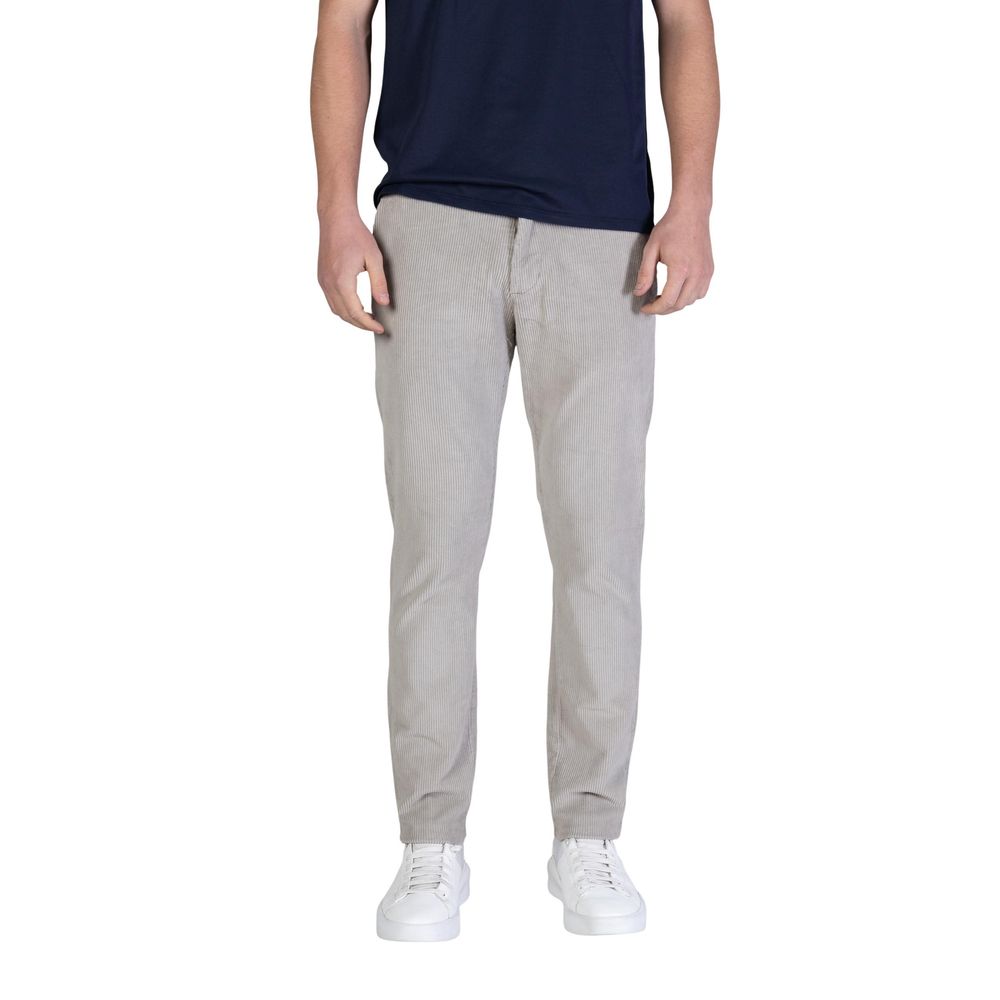 Borghese Graue Baumwoll-Freizeithose