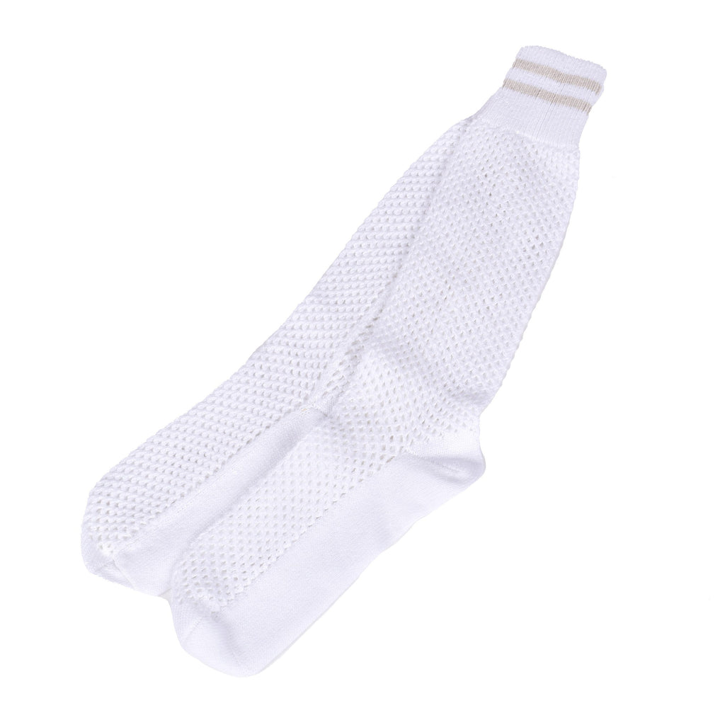 Brunello Cucinelli Weiße Baumwollsocken