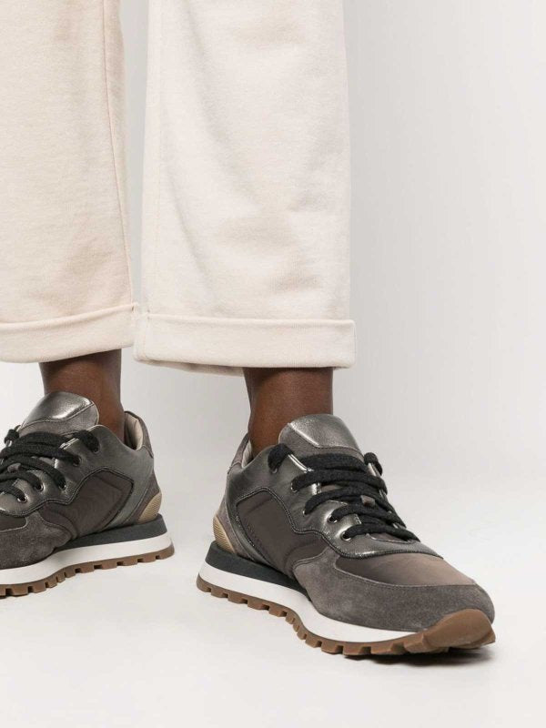 Brunello Cucinelli Beige Baumwoll-Freizeithose