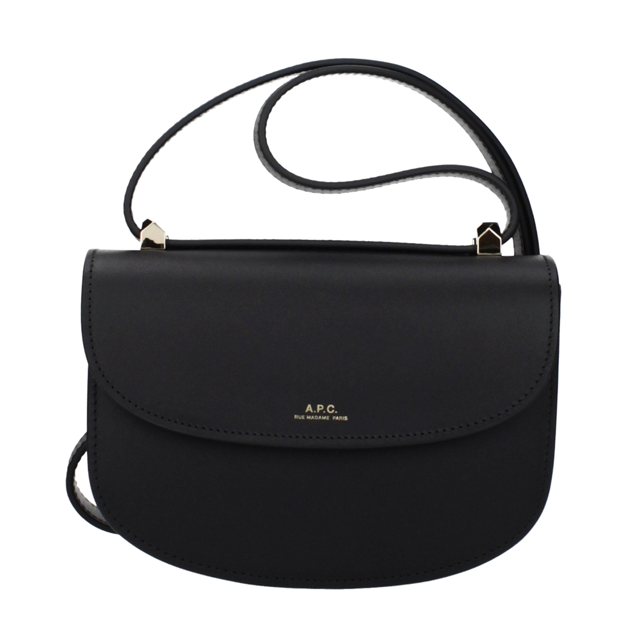 A.P.C. Schwarze Leder Umhängetasche