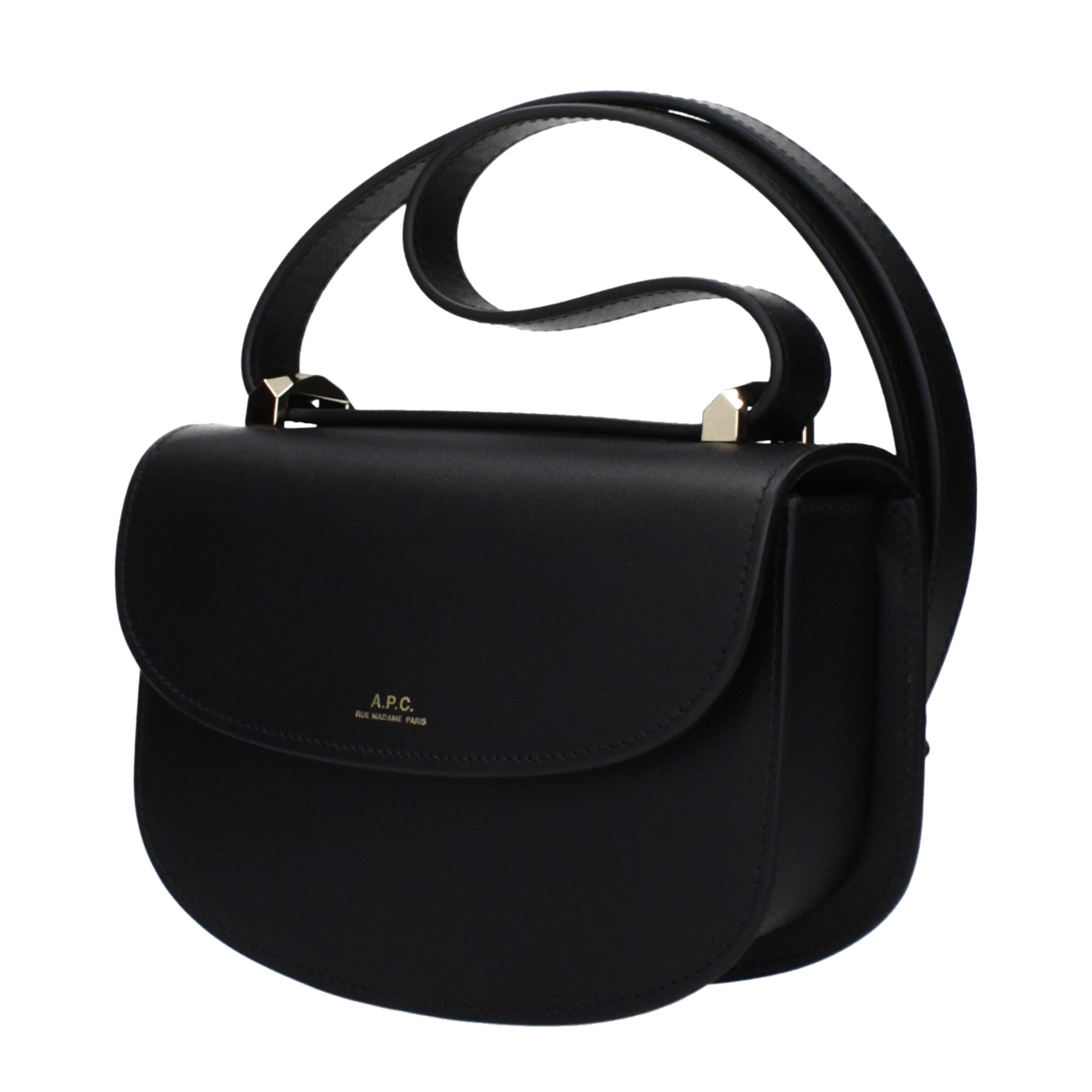 A.P.C. Schwarze Leder Umhängetasche