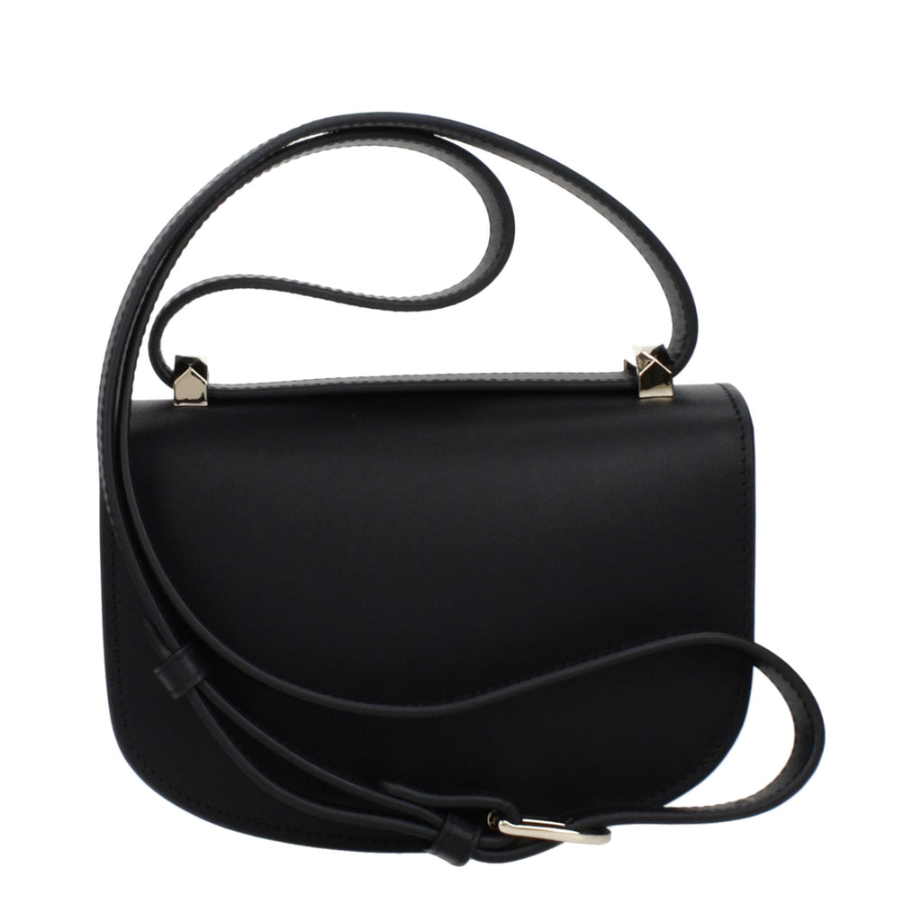 A.P.C. Schwarze Leder Umhängetasche