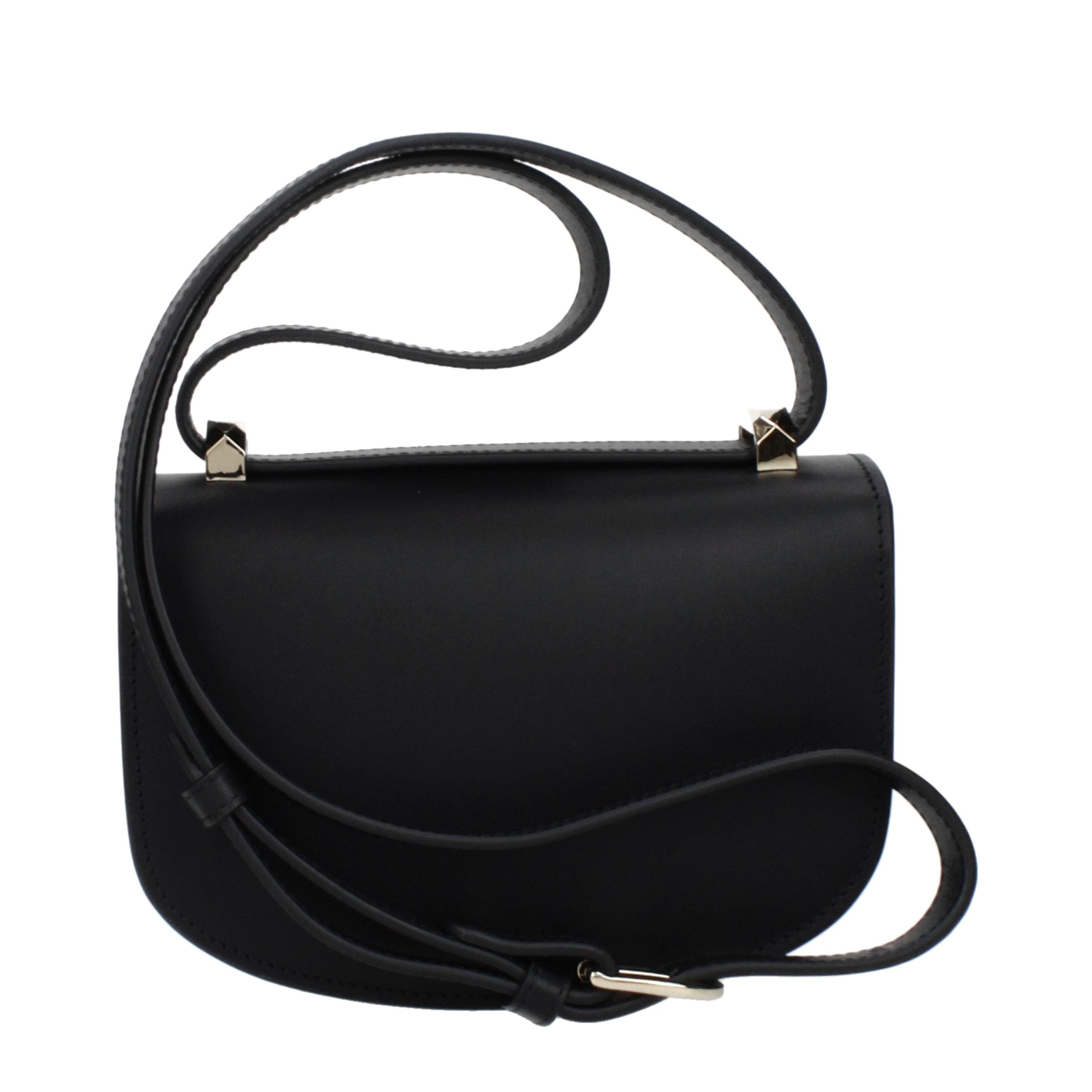 A.P.C. Schwarze Leder Umhängetasche