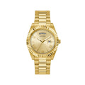 Guess Goldfarbene Edelstahl-Dresswatch