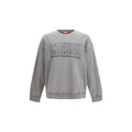 Diesel Grey Cotton Sweatshirt