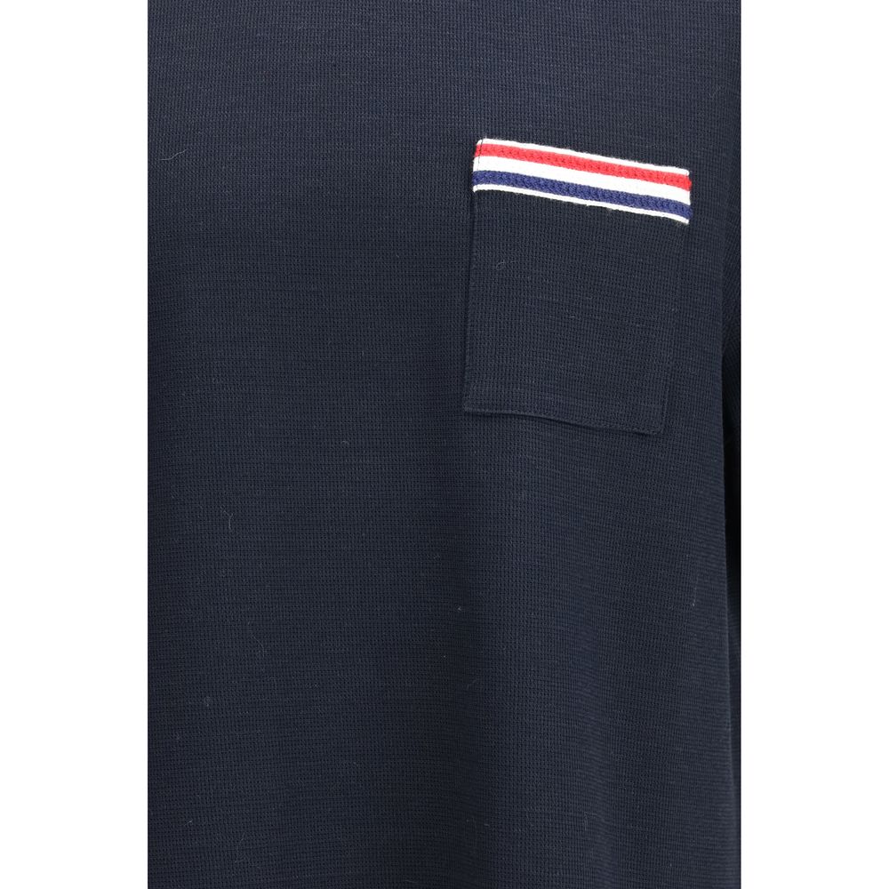 Thom Browne Blaues Baumwoll-T-Shirt