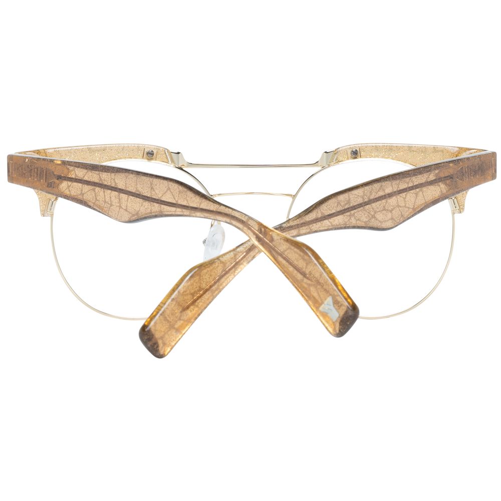 Yohji Yamamoto Brille aus Goldmetall & Kunststoff (Fassung)