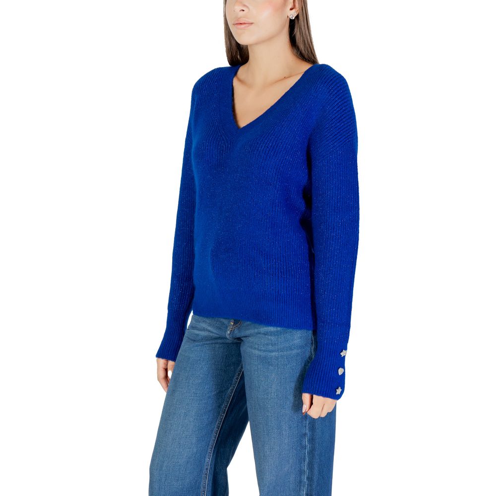 Morgan De Toi Blauer Pullover aus Polyester