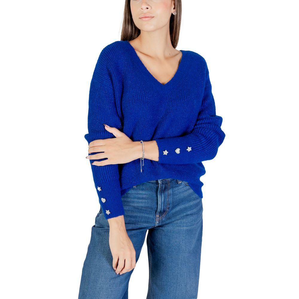 Morgan De Toi Blauer Pullover aus Polyester