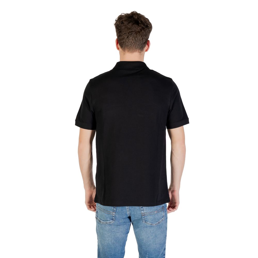 Lyle & Scott Schwarzes Baumwoll-Poloshirt