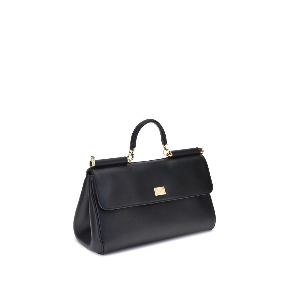 Dolce & Gabbana Black Calfskin Bos Taurus Shoulder Bag