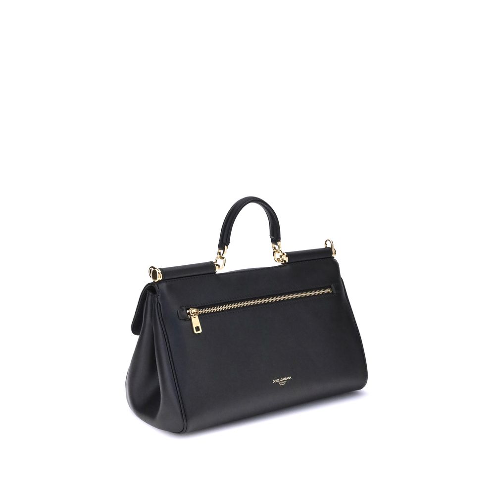 Dolce & Gabbana Black Calfskin Bos Taurus Shoulder Bag