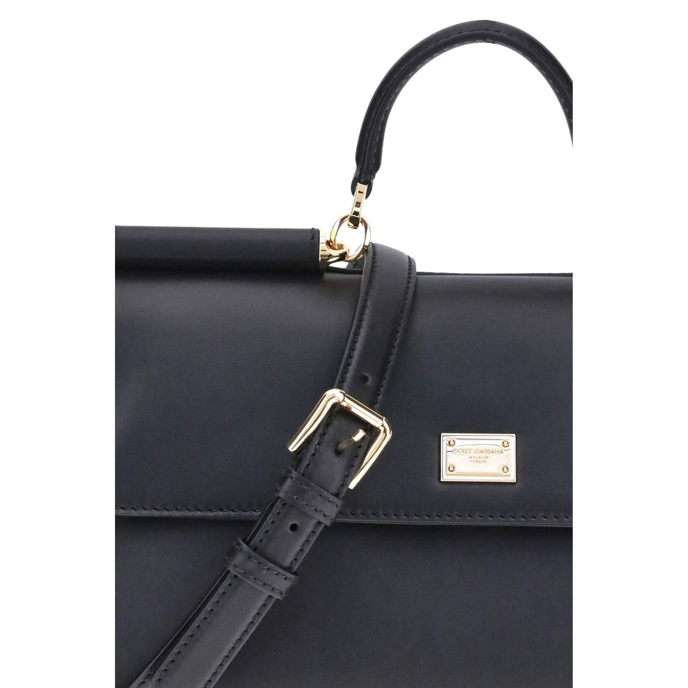 Dolce & Gabbana Black Calfskin Bos Taurus Shoulder Bag