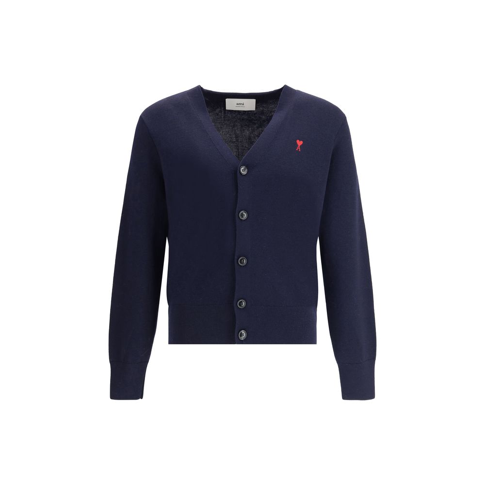 Ami Paris Blauer Wollcardigan