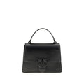 PINKO Schwarze Lammleder Handtasche Ovis Aries Aries