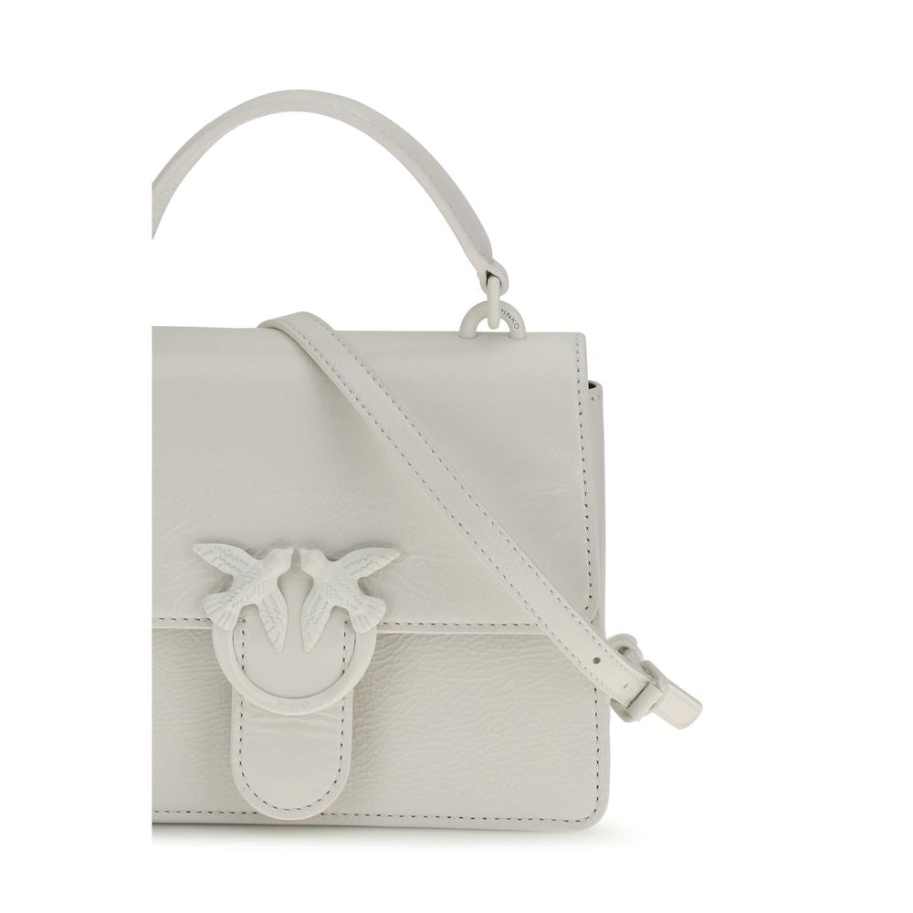 PINKO Weiße Ziegenleder-Handtasche
