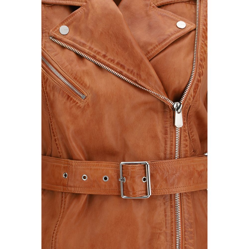 PINKO Braune Ziegenleder-Weste