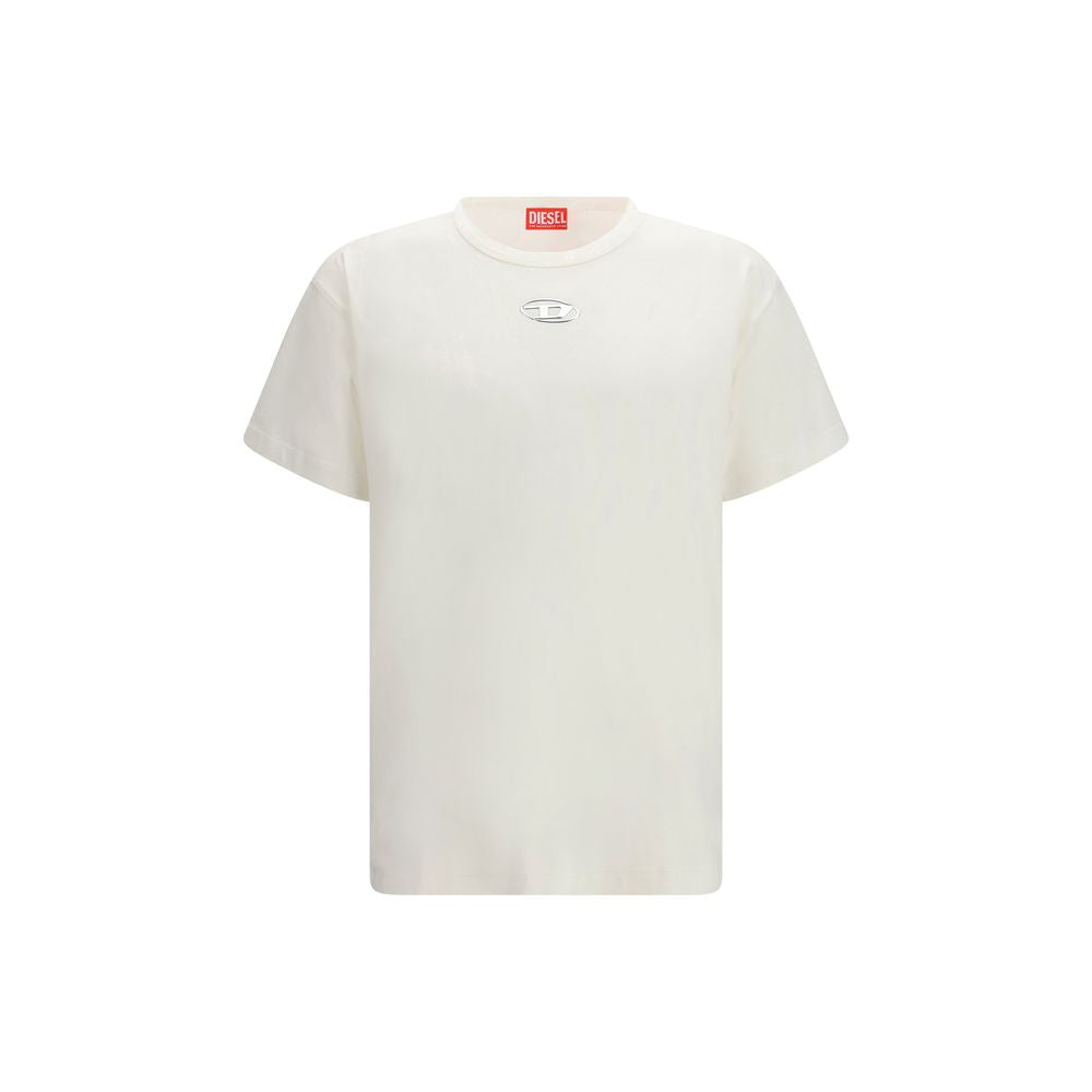 Diesel Weißes Baumwoll-T-Shirt