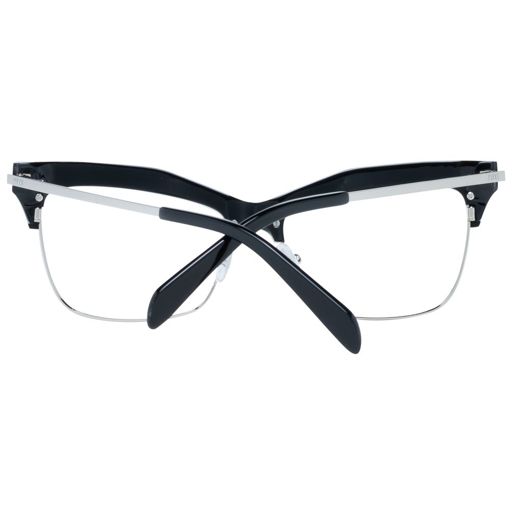 Emilio Pucci Brille aus schwarzem Metall & Kunststoff (Gestell)