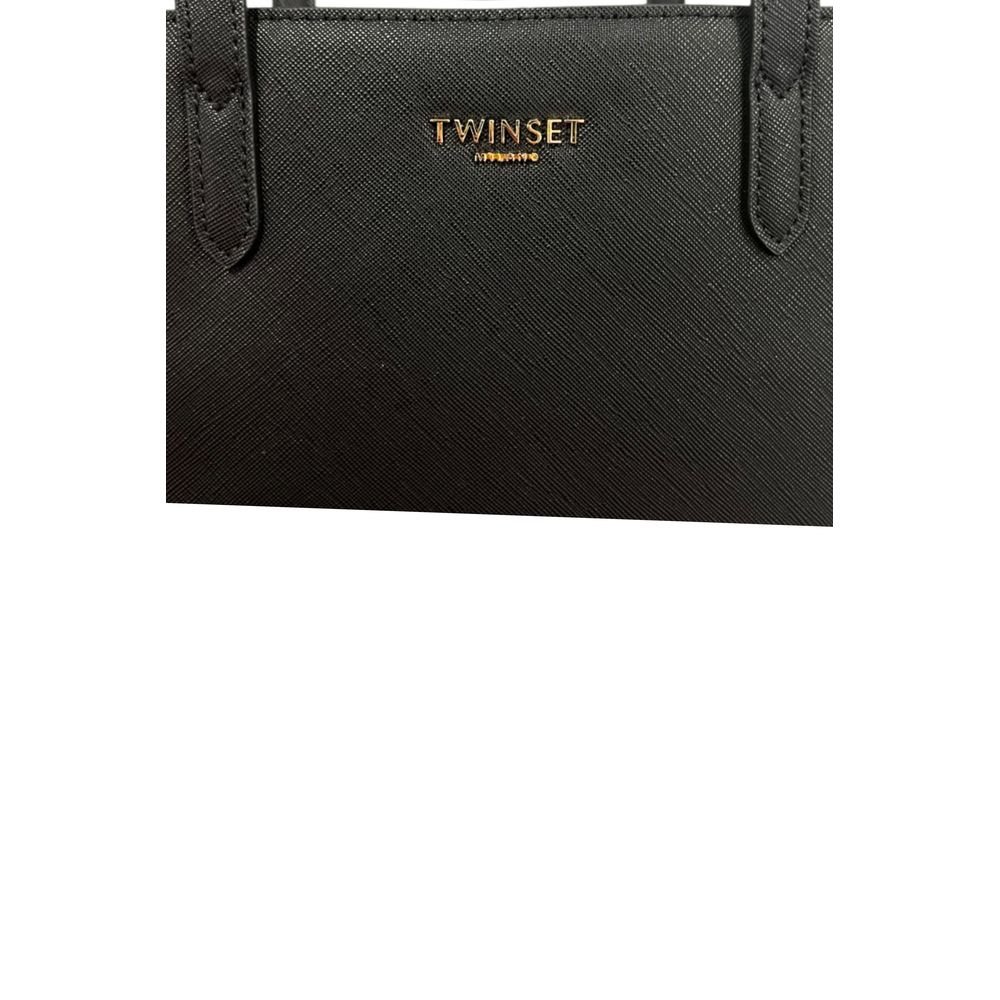 Twinset Women's Black PU Shoulder Bag