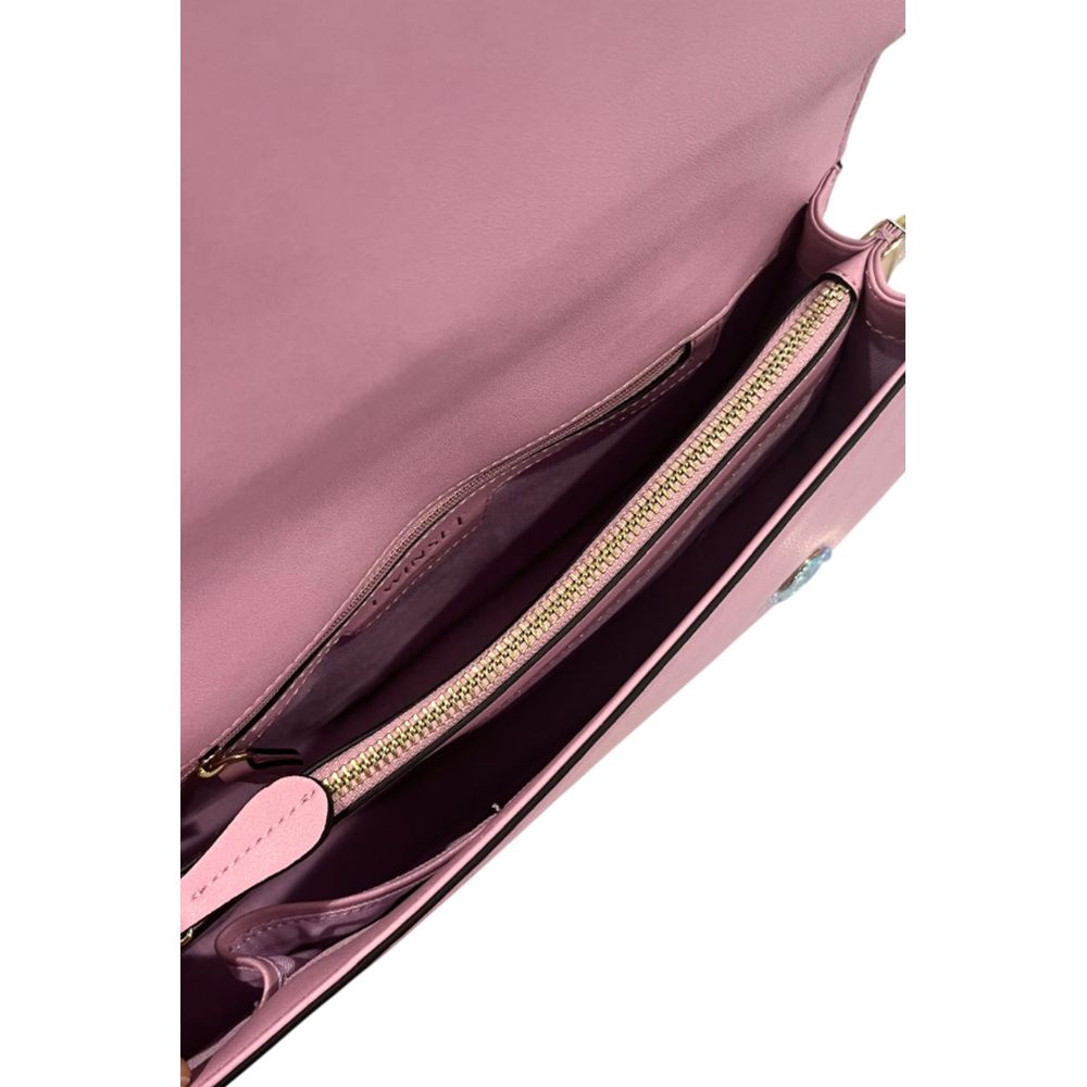 Twinset Pink PU Women's Shoulder Bag
