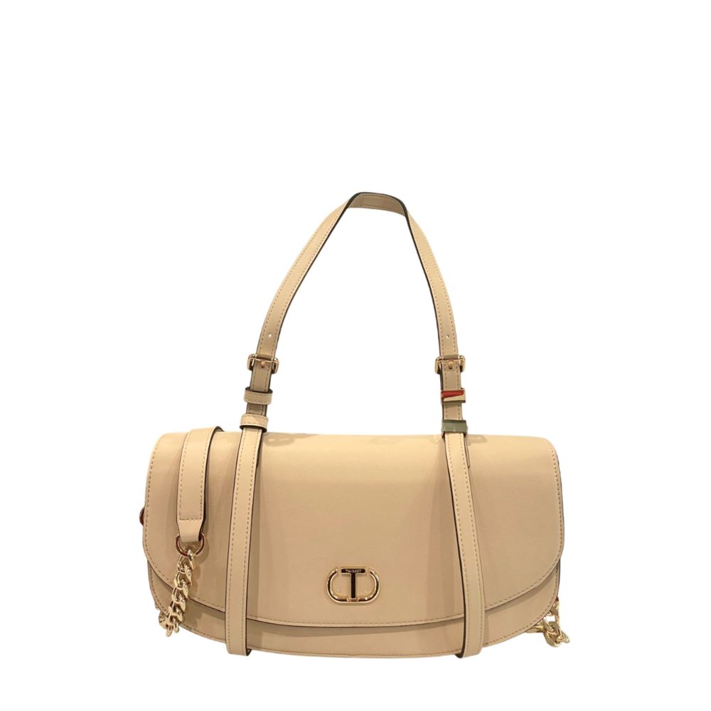 Twinset Yellow PU Women's Shoulder Bag