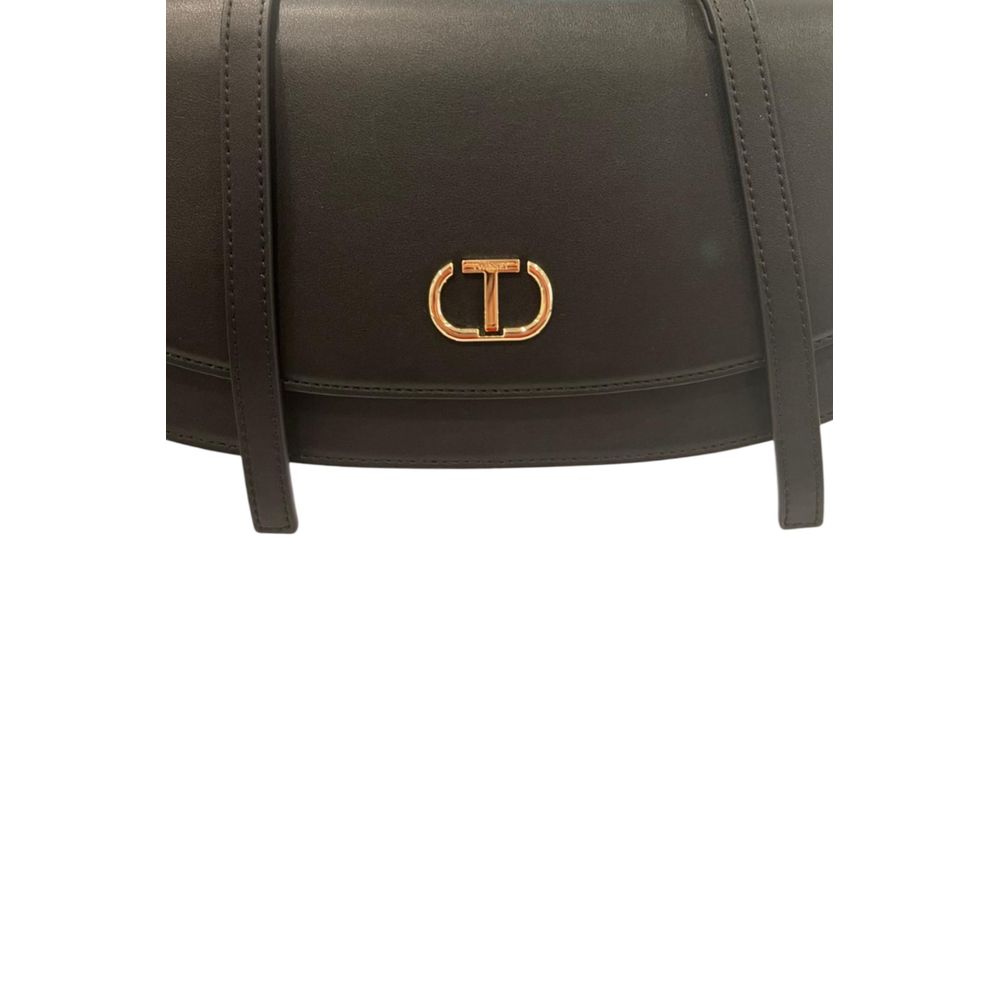 Twinset Women's Black PU Shoulder Bag