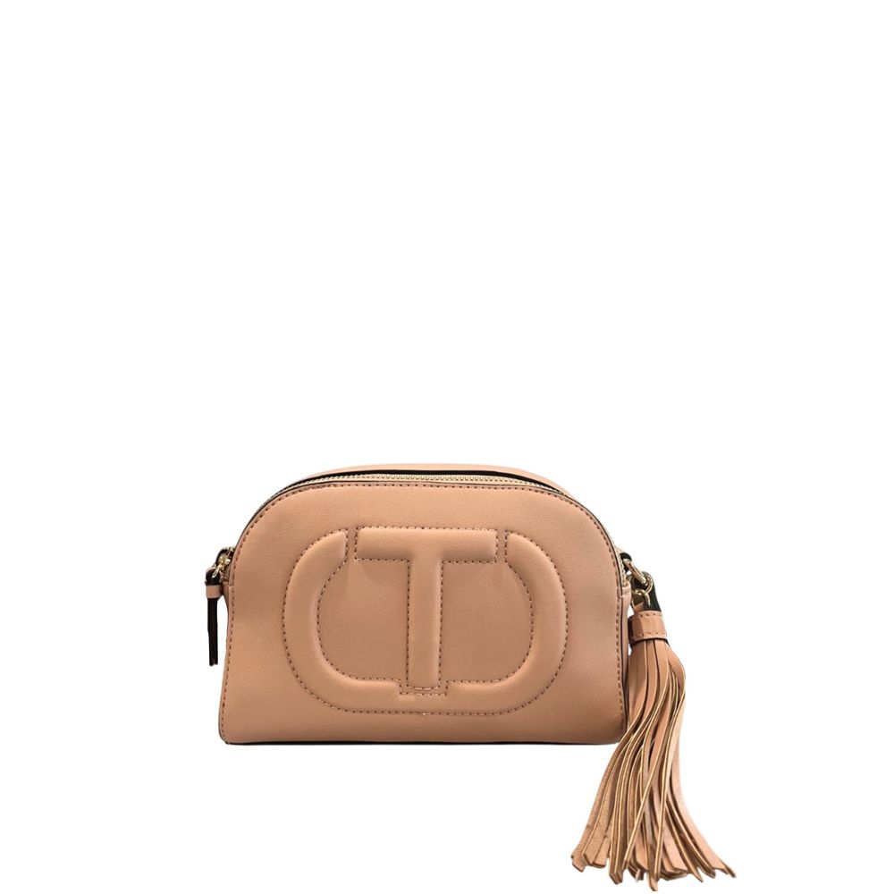Twinset Women's Pink Faux Leather Shoulder Bag