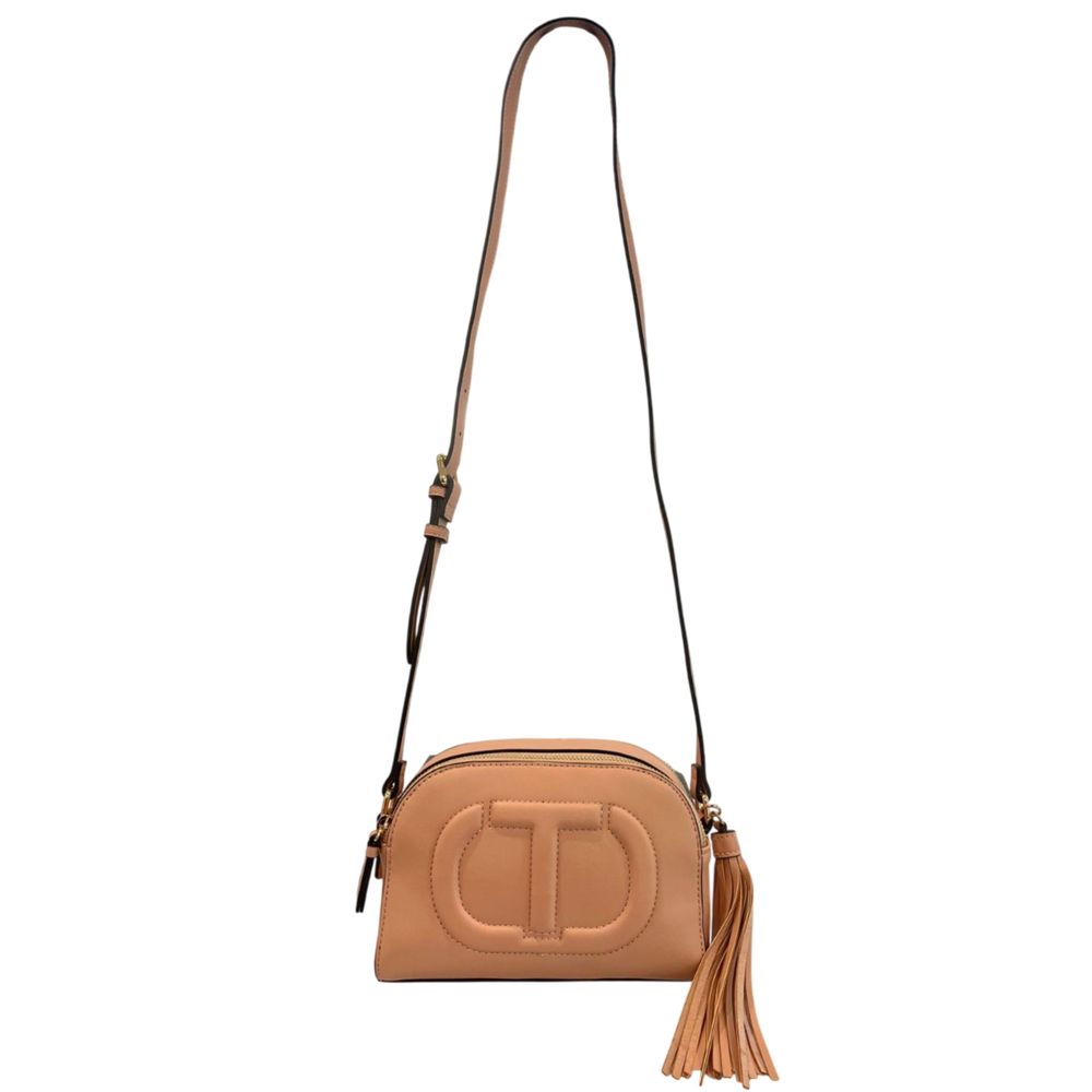 Twinset Women's Pink Faux Leather Shoulder Bag