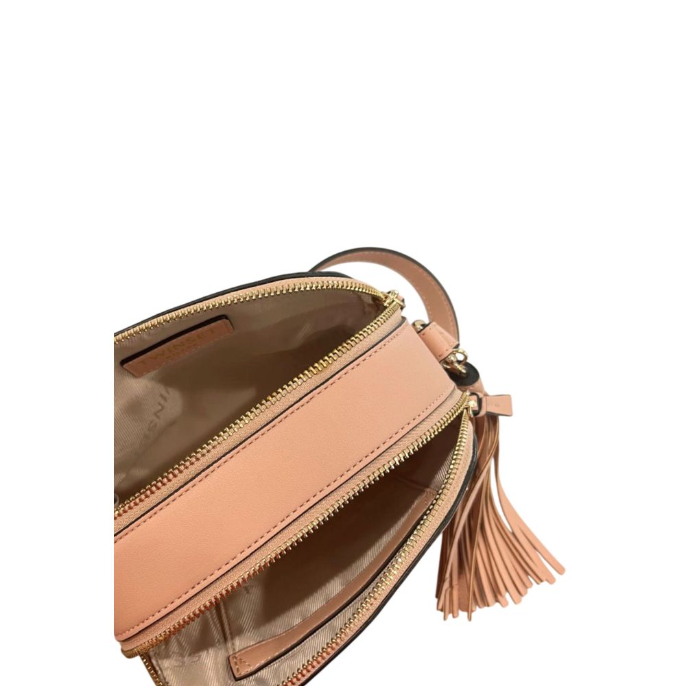 Twinset Women's Pink Faux Leather Shoulder Bag
